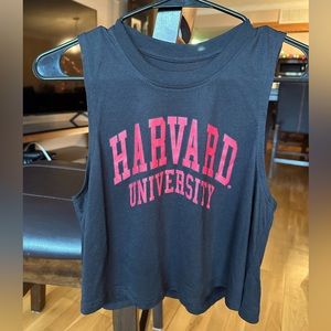 Harvard University Black Crop Tank. NWOT.